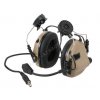 Ochranná sluchátka s mikrofonem na přilbu M32H TAN - Earmor  Army shop