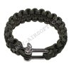 Náramek PARACORD kov.přezka ZELENÝ  airsoft