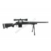 Airsoft Sniper MB4404D + optika a dvojnožka - černá - WELL  Airsoft