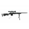 Airsoft Sniper MB4404D + optika a dvojnožka - černá - WELL  Airsoft