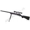 MB03D Sniper + optika a dvojnožka, černá  Airsoft
