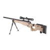 Airsoft Sniper L96D AW 338 (MB-08D TAN) + optika a dvojnožka - Well  Airsoft