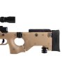 Airsoft Sniper L96D AW 338 (MB-08D TAN) + optika a dvojnožka - Well  Airsoft