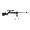 Airsoft Sniper MB16D + optika a dvojnožka, černá - WELL  Airsoft