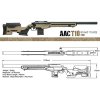 Airsoft sniper AAC T10 - FDE manuální odstřelovací puška - Action Army  Airsoft