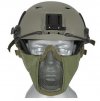 Maska ocelová v.2 s uchycením na helmu OD - ACM  Airsoft