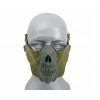 Maska na obličej SKULL Olive - CS  Airsoft