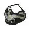 Mřížový face protector Skull Black  Airsoft