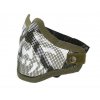 Mřížový face protector Skull v1 Olive  Airsoft