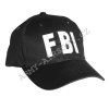 Čepice BASEBALL s nápisem 'FBI' ČERNÁ  Maskáče