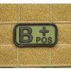Nášivka krevní skupina B POS - MFH  Army shop