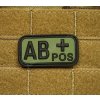 Nášivka krevní skupina AB POS - MFH  Army shop