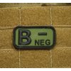 Nášivka krevní skupina B NEG - MFH  Army shop