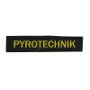 Nášivka Jmenovka black PYROTECHNIK  Army shop