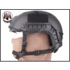 Replika balistické helmy FAST s montážemi - Black EMERSON  Army shop