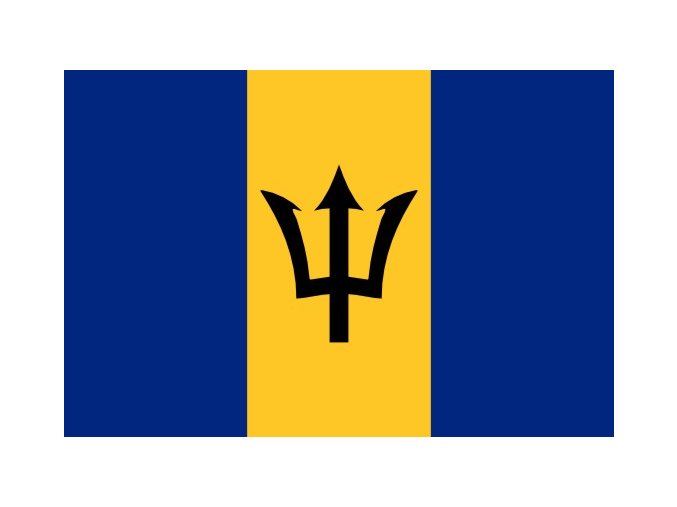 Vlajka Barbadosu o velikosti 90 x 150 cm