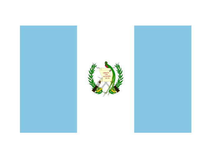 Vlajka Guatemaly o velikosti 90 x 150 cm