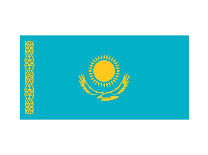 Vlajka Kazachstánu o velikosti 90 x 150 cm