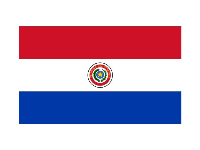 Vlajka Paraguay o velikosti 90 x 150 cm