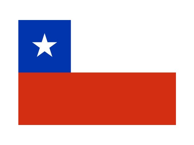 Vlajka Chile o velikosti 90 x 150 cm
