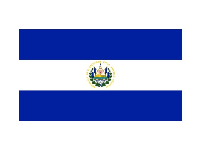 Vlajka El Salvádoru o velikosti 90 x 150 cm