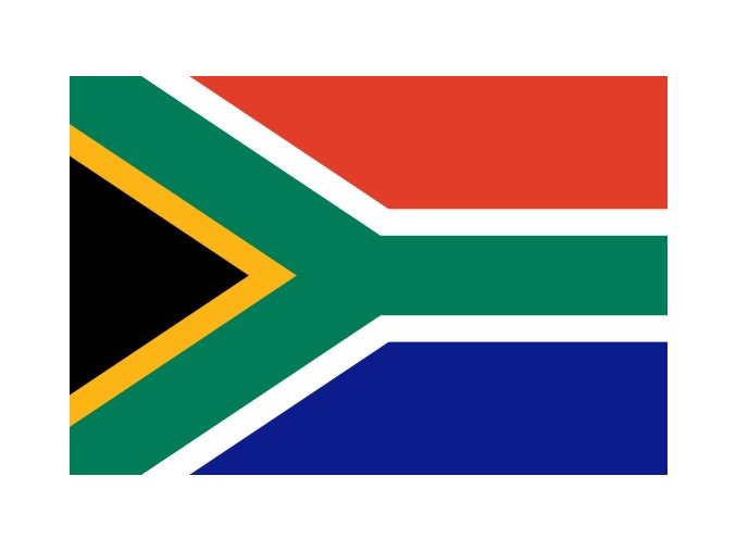 Vlajka Jihoafrické republiky o velikosti 90 x 150 cm