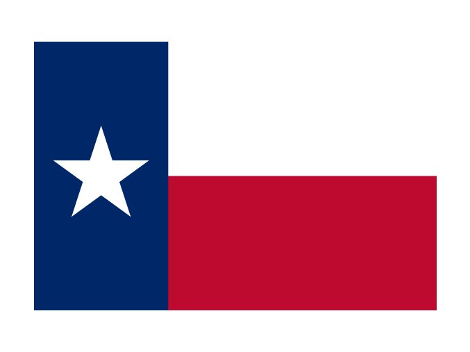 Vlajka Texas o velikosti 90 x 150 cm