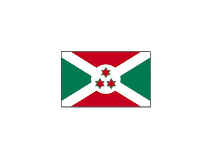 Vlajka Burundi o velikosti 90 x 150 cm