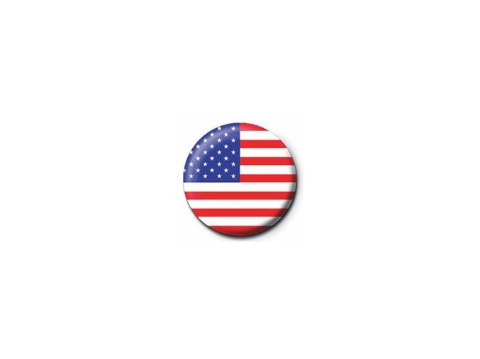 Placka vlajka USA 25 mm