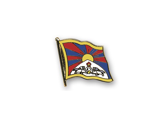 flaggen pins tibet