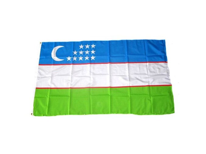 Vlajka Uzbekistánu o velikosti 90 x 150 cm