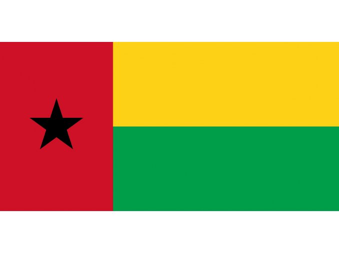 Vlajka Guineje-Bissau o velikosti 90 x 150 cm
