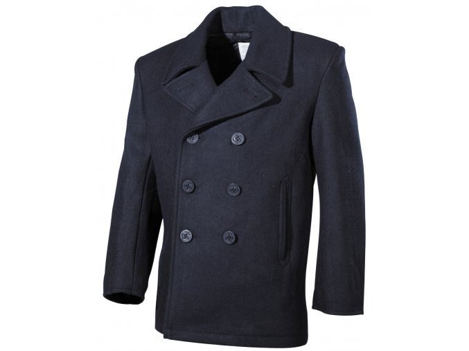 US námořní kabát PEA COAT modrý