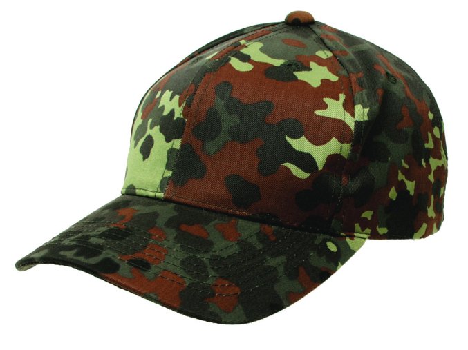 Klasická čepice s kšiltem Basebalka BW flecktarn