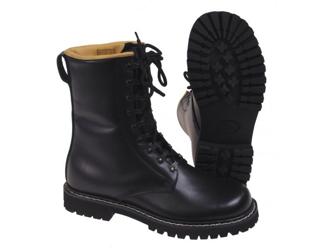 Vysoké vojenské boty černé