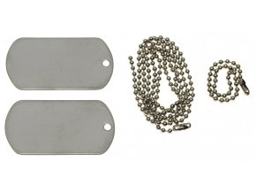 US Army DOG TAG psí známky - nerezové