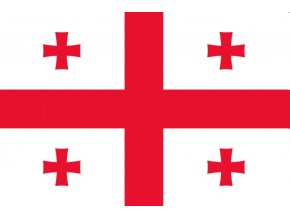 Vlajka Gruzie o velikosti 90 x 150 cm