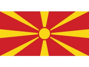 Vlajka Makedonie o velikosti 90 x 150 cm