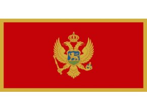 Vlajka Černé Hory o velikosti 90 x 150 cm