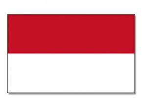 Vlajka Indonésie o velikosti 90 x 150 cm