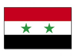 Vlajka Syrie o velikosti 90 x 150 cm