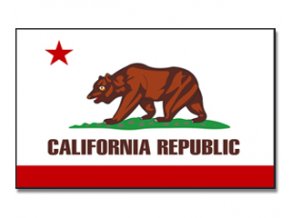 Vlajka Kalifornia o velikosti 90 x 150 cm