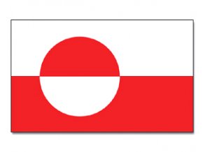 Vlajka Grónsko o velikosti 90 x 150 cm