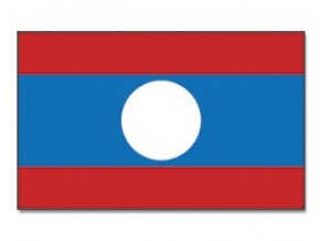 Vlajka Laos o velikosti 90 x 150 cm