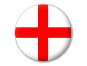 Placka vlajka Anglie 25 mm