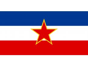 Vlajka Jugoslávie o velikosti 90 x 150 cm