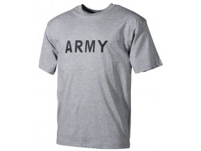 Tričko s potiskem Army šedé