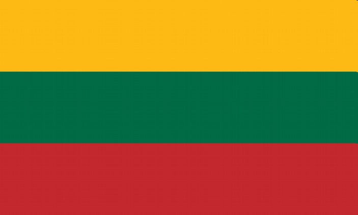 Vlajka Litva o velikosti 90 x 150 cm