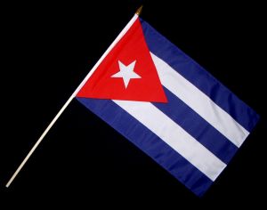 Vlaječka - praporek Kuba 30 x 45 cm