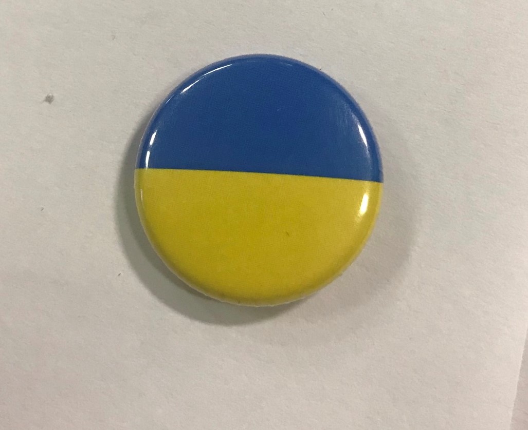 Placka vlajka Ukrajina 25 mm